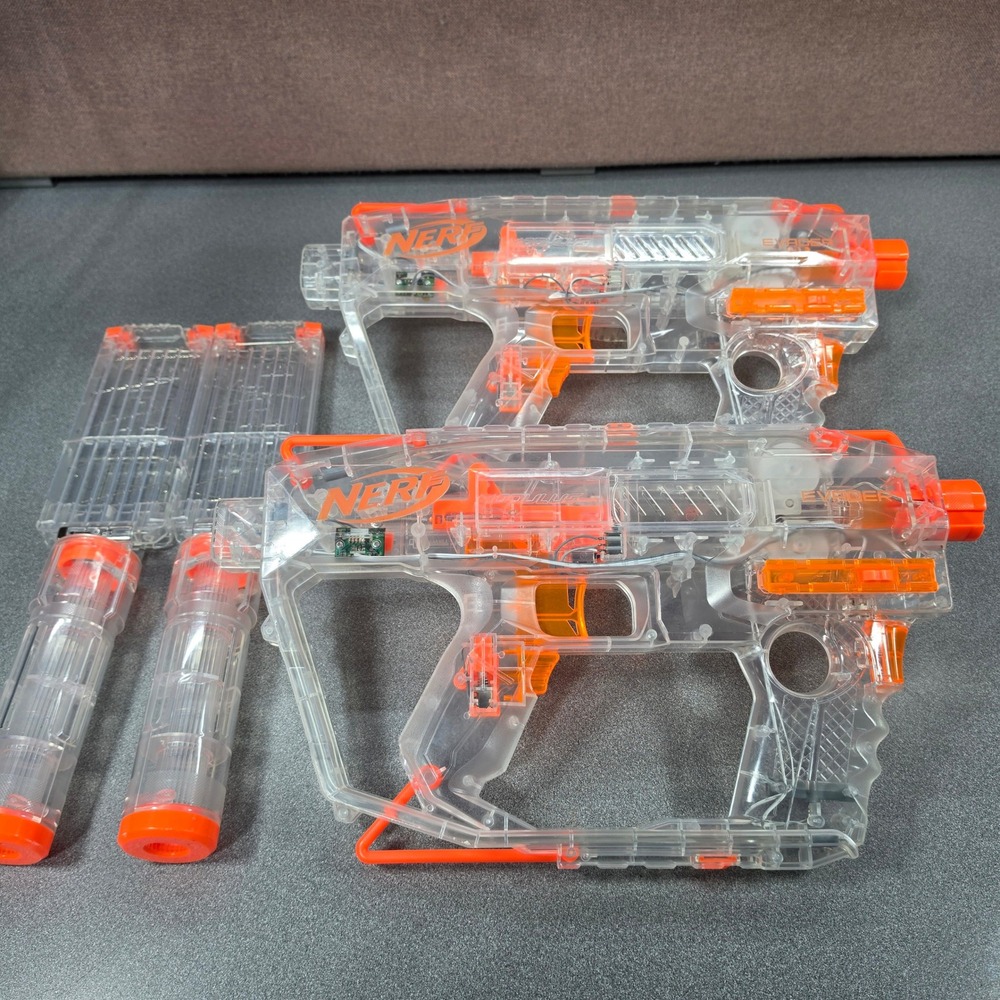 Nerf‎ Modulus Ghost Ops Evader Blaster Set with Silencers and magazine motorized